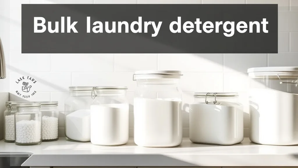 Bulk Laundry Detergent: Your Guide to Big Savings