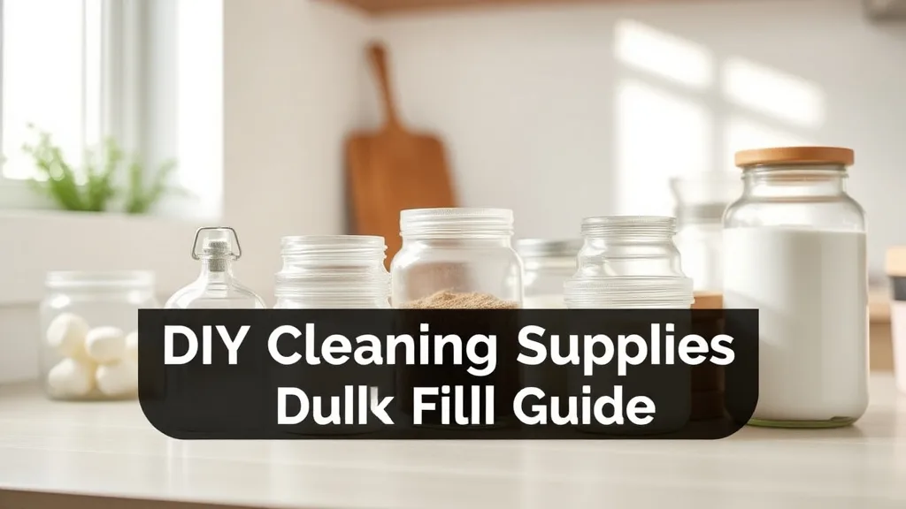 DIY Cleaning Supplies: Your Guide to Bulk Refills and Savings