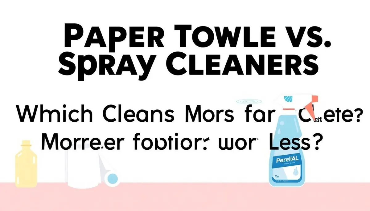 Paper Towels vs. Spray Cleaners: Which Cleans More for Less?