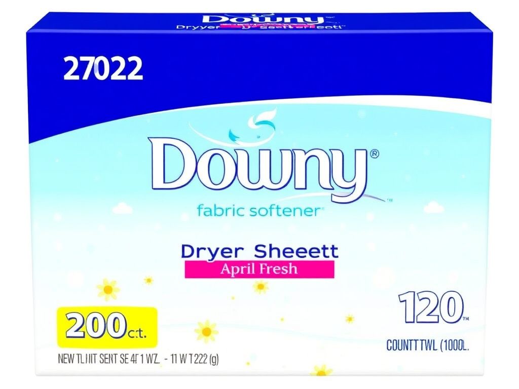 Downy Fabric Softener Dryer Sheets, April Fresh, 120 Count