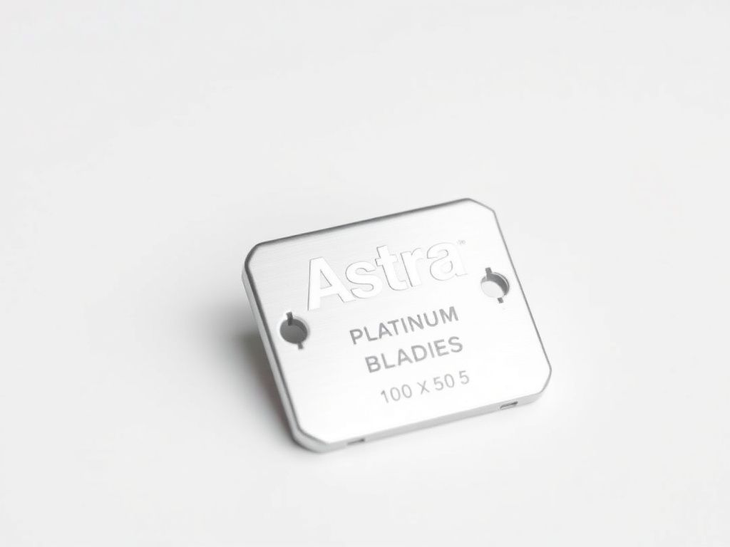 Astra Platinum Double Edge Safety Razor Blades,100 Blades (20 x 5)