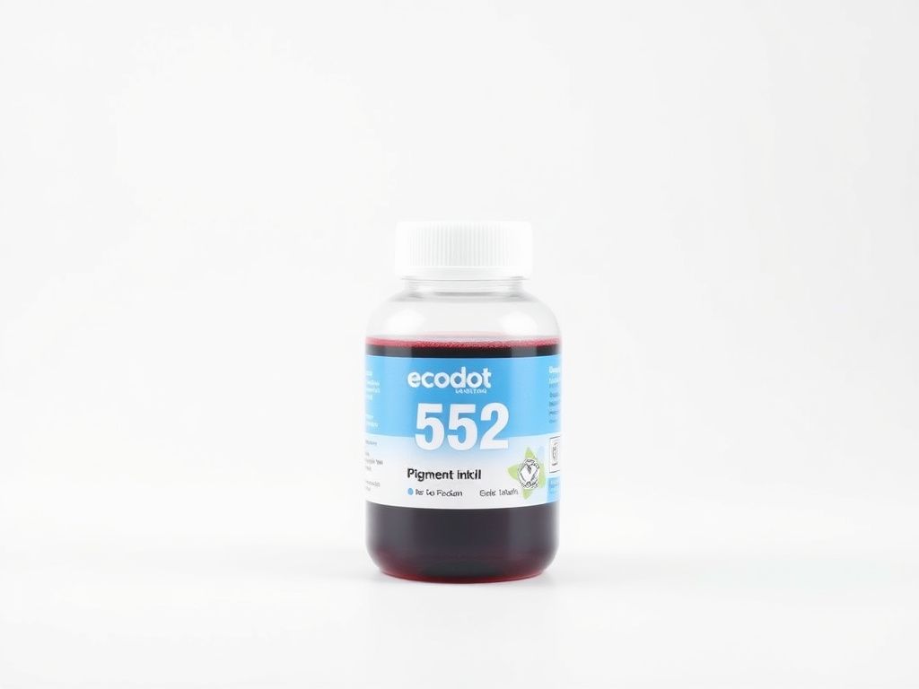 ecodot 552 Pigment Ink Refill Ink Bottle Replacement for Epson 552 Ink Used for EcoTank Photo ET-8500, ET-8550 Printer (1 Photo Black, 1 Black, 1 Cyan, 1 Magenta, 1 Yellow, 1 Grey, 6-Pack)